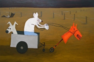 Bruder Mouse and Chariot, Study 2011 (The unusual life of Tristan Smith by Peter Carey)
